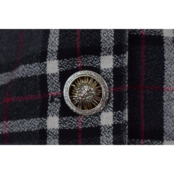 Vintage 90s Plaid Long Sleeves Button up Blouse - Picture 6 of 10